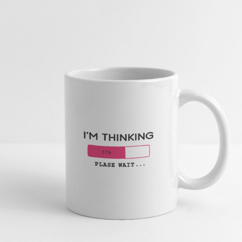 I'm thinking, please wait, Progress bar Mug
