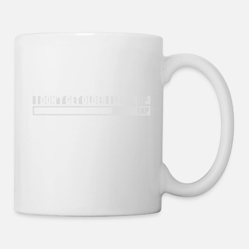 get older level up - Tasse - Weiß