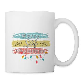 Merry Surf Christmas - Christmas Design - Mug - white - Right