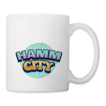 Hamm Germany City Font Pop Art Comic - Mug - white - Right