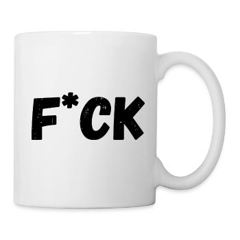 F*ck - Tasse - Weiß - Rechts