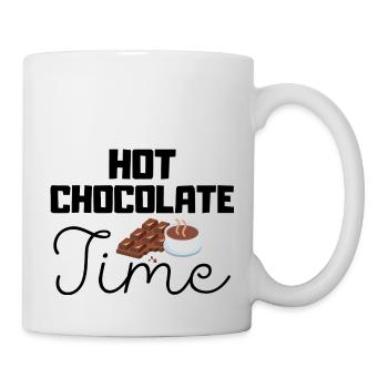 Citations d’hiver mignonnes - temps de chocolat chaud - Mug blanc - blanc - Droite