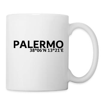 Palermo Koordinaten - Tasse - Weiß - Rechts