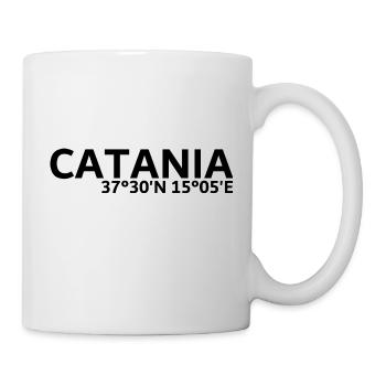 Coordonnées de Catane - Mug blanc - blanc - Droite