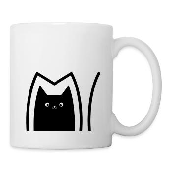 Katze_Comic_Style - Tasse - Weiß - Rechts