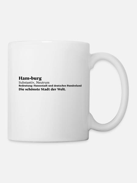 Hamburg Bedeutung - Tasse - Weiß