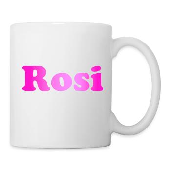 Rosi, pink - Tasse - Weiß - Rechts