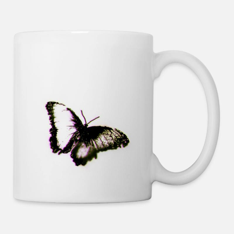 Schmetterling Graffiti - Tasse - Weiß