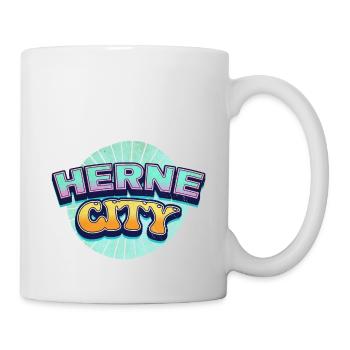 Herne Germany City Font Pop Art Comic - Mug - white - Right