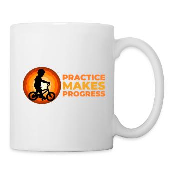 Practice makes progress - Mug - white - Right