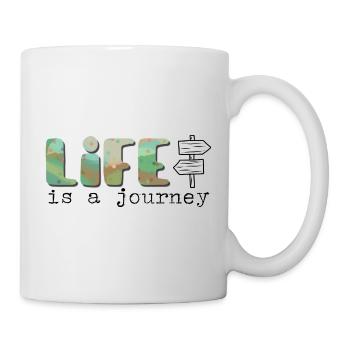 Life is a journey - Das Leben ist eine Reise - Mug - white - Right