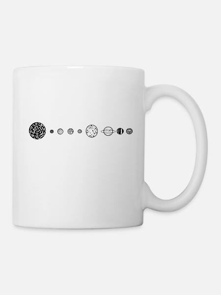 Kleines Sonnensystem - Tasse - Weiß