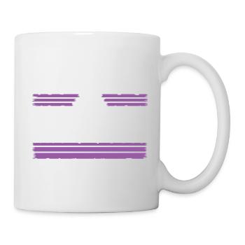 peace geek funny sayings funny quote green funky - Tasse - Weiß - Rechts