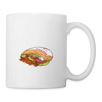 Offiziell abhängig von Döner - Tasse - Weiß - Rechts