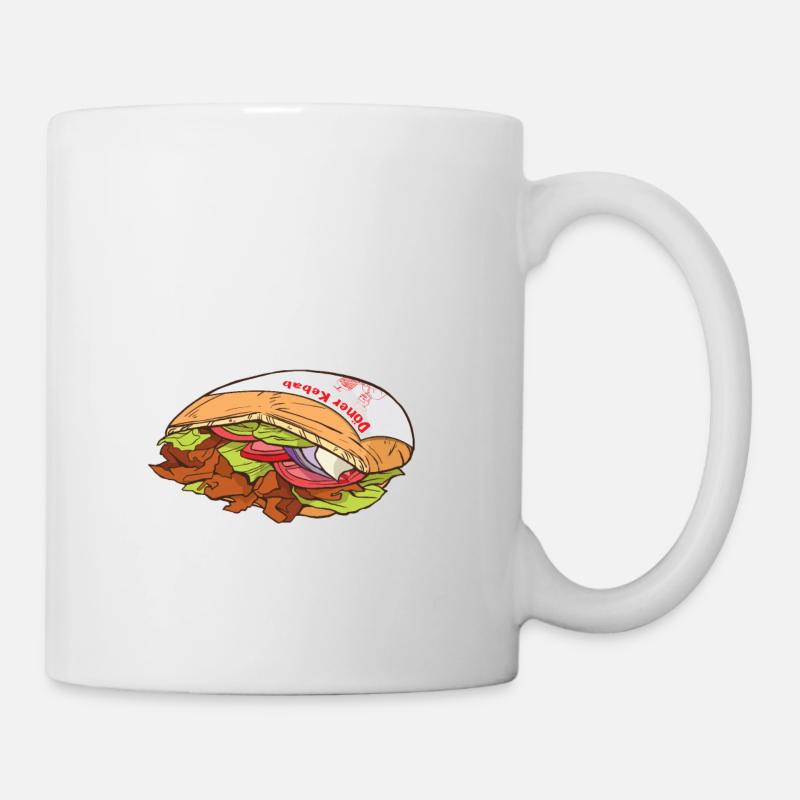 Offiziell abhängig von Döner - Tasse - Weiß
