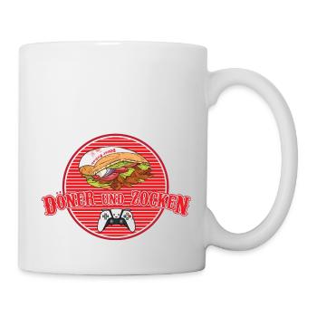 Döner und Zocken - Tasse - Weiß - Rechts