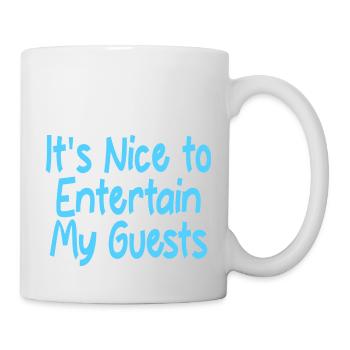 C’est agréable de divertir mes invités 2 - Mug blanc - blanc - Droite