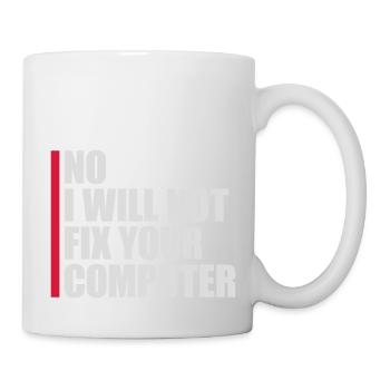 not fix your computer - Mug - white - Right