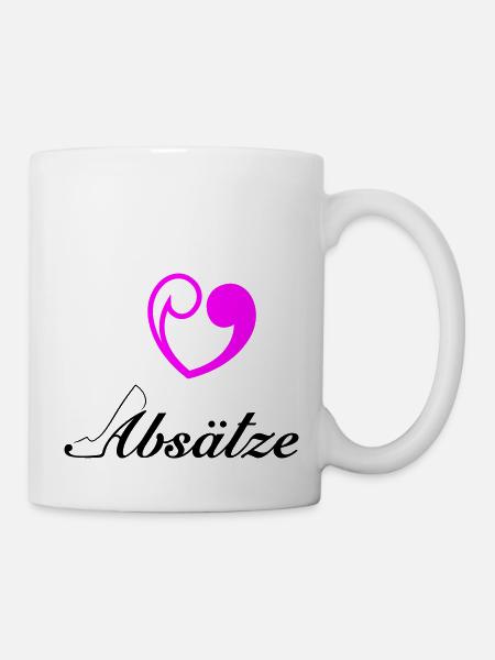 Absätze - Tasse - Weiß