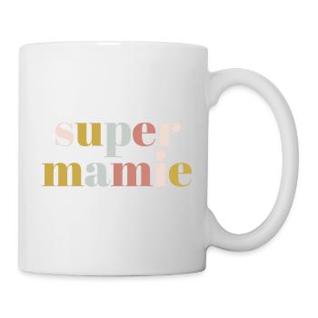 Super mamie multicolor - Mug blanc - blanc - Droite