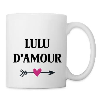 lulu d'amour - Mug blanc - blanc - Droite