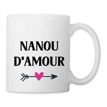 nanou d'amour - Mug blanc - blanc - Droite