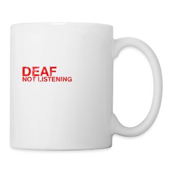 Ne pas écouter définitivement 3 - Mug blanc - blanc - Droite