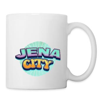 Jena Germany City Font Pop Art Comic - Mug - white - Right