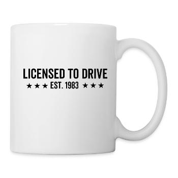 Permis de conduire en 1983 - Mug blanc - blanc - Droite