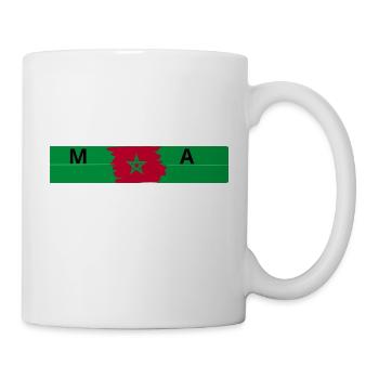 equipe de maroc - Mug blanc - blanc - Droite