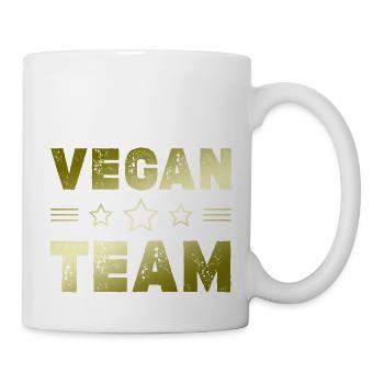 Équipe végétalienne - Mug blanc - blanc - Droite
