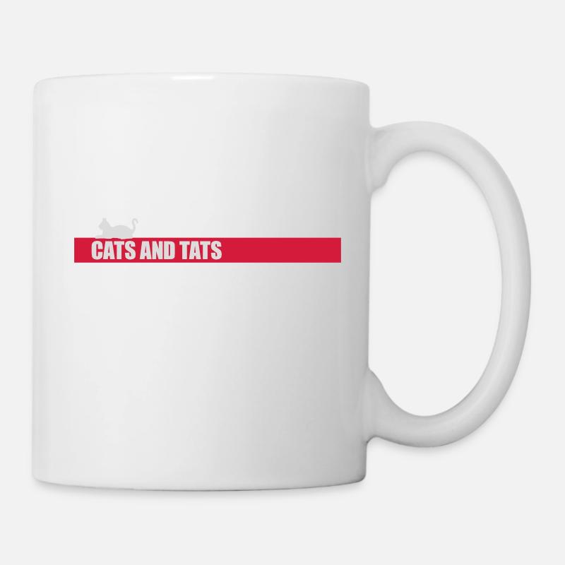 Citation de chats et de tats - Mug blanc - blanc