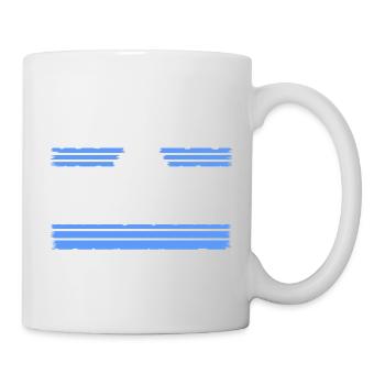 peace sign gift idea funny quote bird funky - Tasse - Weiß - Rechts