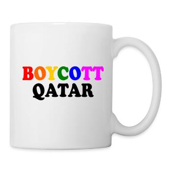 Boycott qatar - Mug - white - Right