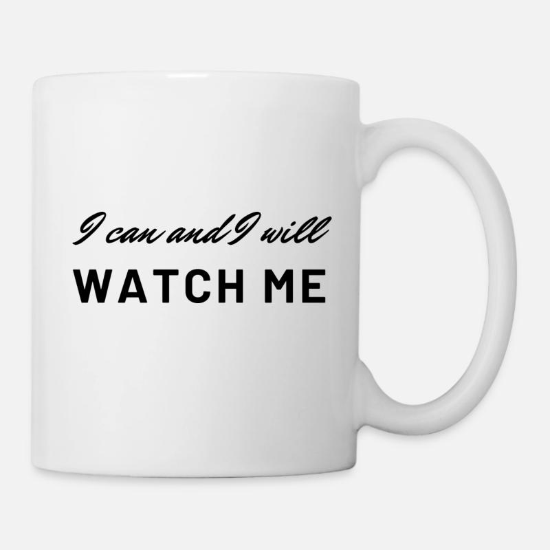 Je peux et je vais, Regardez-moi - Mug blanc - blanc