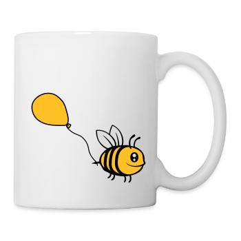 Happy Balloon Bee Comic - Mug - white - Right