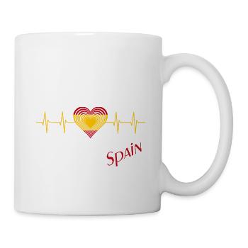 Spain heart Spanien Herz - Tasse - Weiß - Rechts