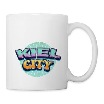 Kiel Germany City Font Pop Art Comic - Mug - white - Right