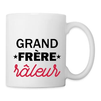 grand frère râleur / cadeau humour grand-frère - Mug blanc - blanc - Droite