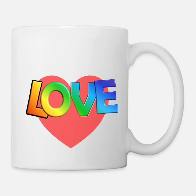AMOUR - Mug blanc - blanc