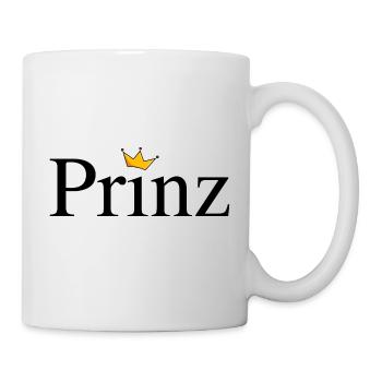 Prinz mit Krone - Tasse - Weiß - Rechts