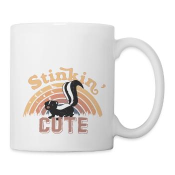 Stinkin' Cute - Cute skunk - Mug - white - Right