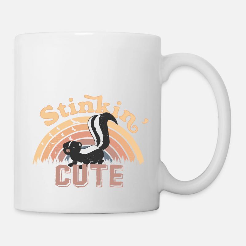 Stinkin' Cute - Cute skunk - Mug blanc - blanc