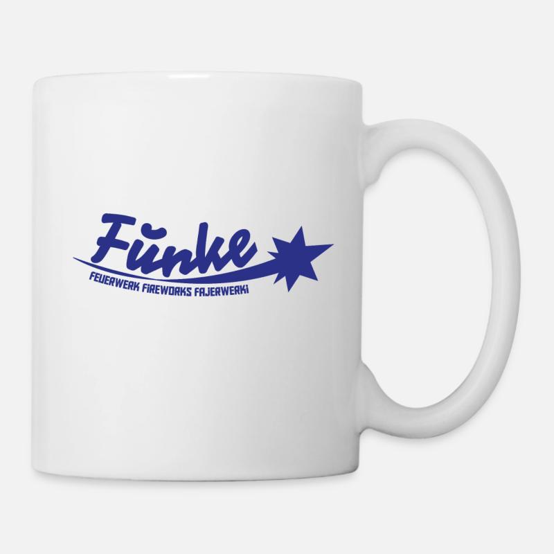Funke Logo Blau - Tasse - Weiß