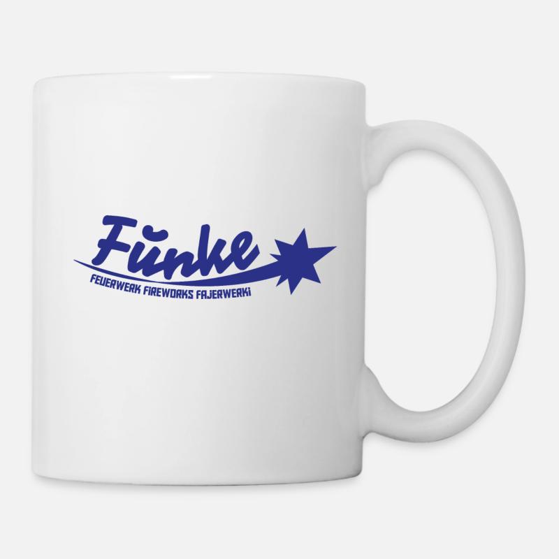 Funke Logo Blau - Tasse - Weiß
