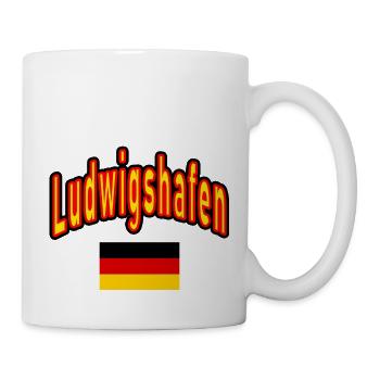 Ludwigshafen germany flag - Mug - white - Right