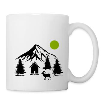 Berge Natur - Tasse - Weiß - Rechts