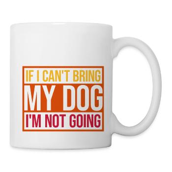 Citation Apportez mon chien - Mug blanc - blanc - Droite