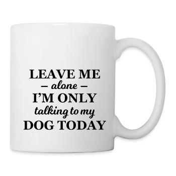 Chien Hund - Mug blanc - blanc - Droite