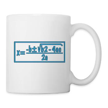 Formule quadratique pour la classe de mathématiques 10 - Mug blanc - blanc - Droite